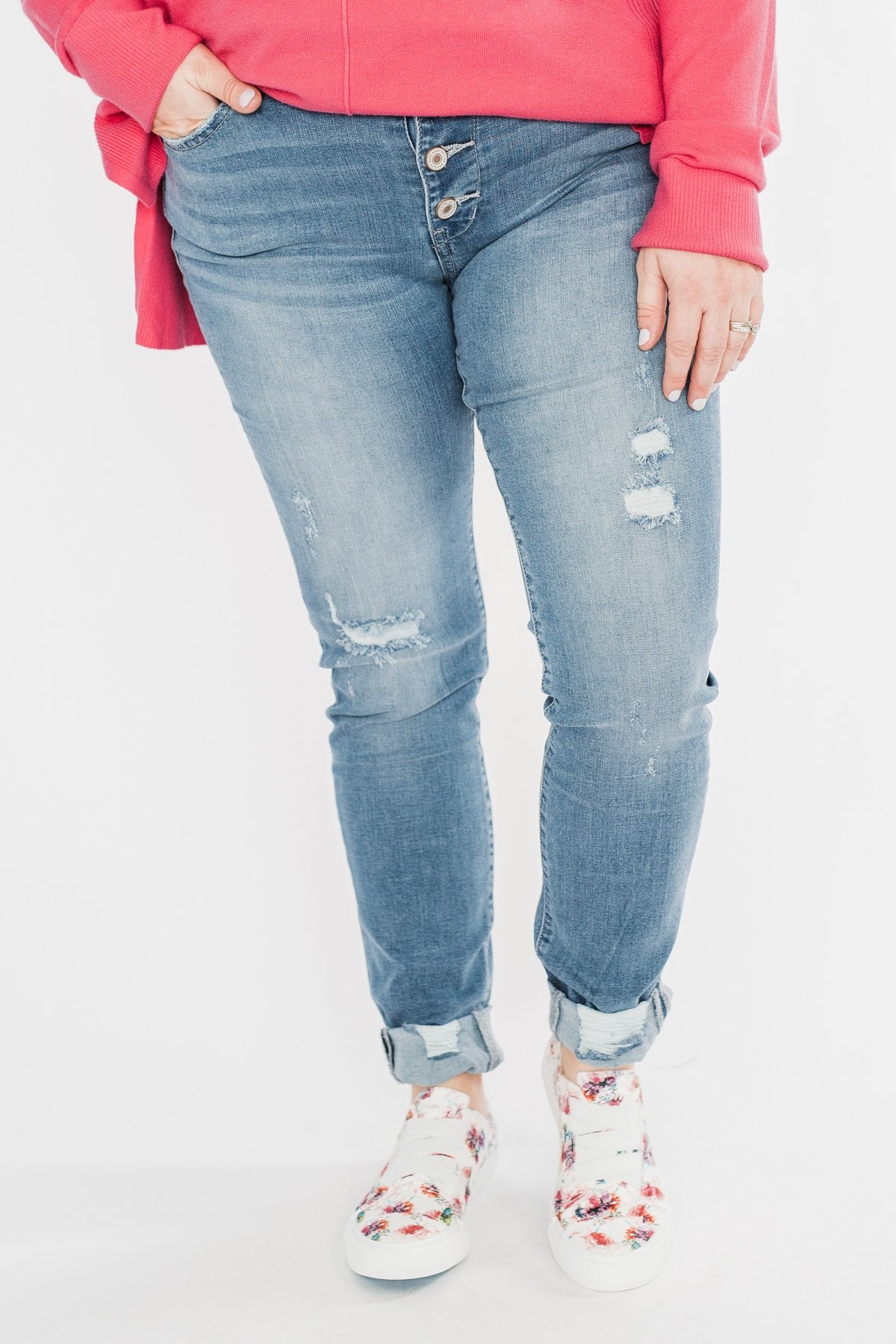 KanCan Reese Jeans- Medium Wash