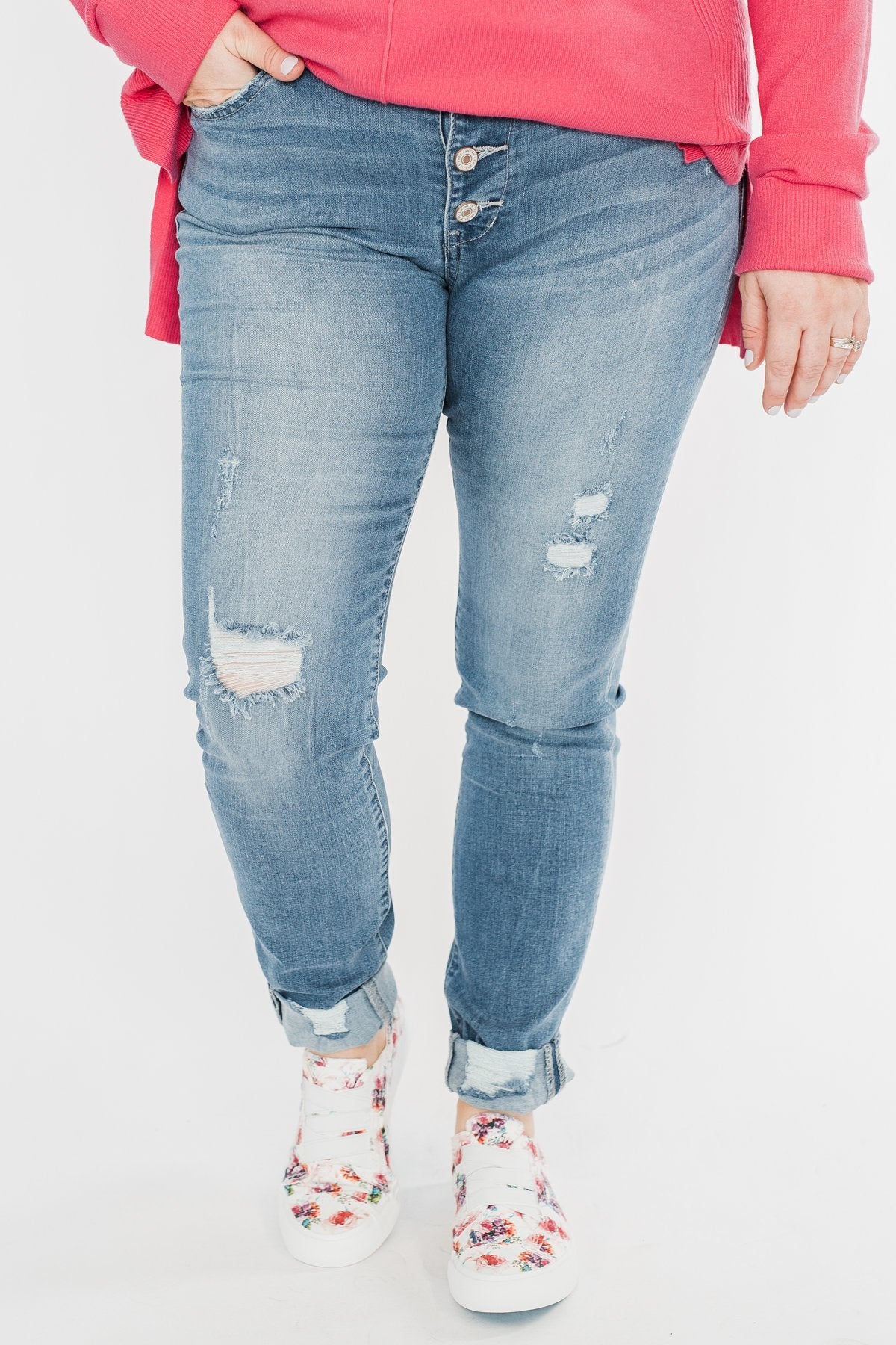 KanCan Reese Jeans- Medium Wash