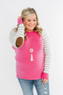 Loving Life Striped Sweater- Bubblegum Pink & Ivory