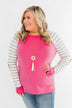 Loving Life Striped Sweater- Bubblegum Pink & Ivory
