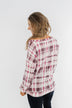 Just Wanna Have Fun Plaid Pullover Top- Purple Tones