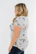 Lavish In Love Floral Top- Light Silver Purple