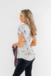 Lavish In Love Floral Top- Light Silver Purple