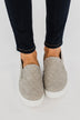 Soda Alone Slip On Sneakers- Grey