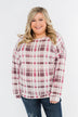 Just Wanna Have Fun Plaid Pullover Top- Purple Tones