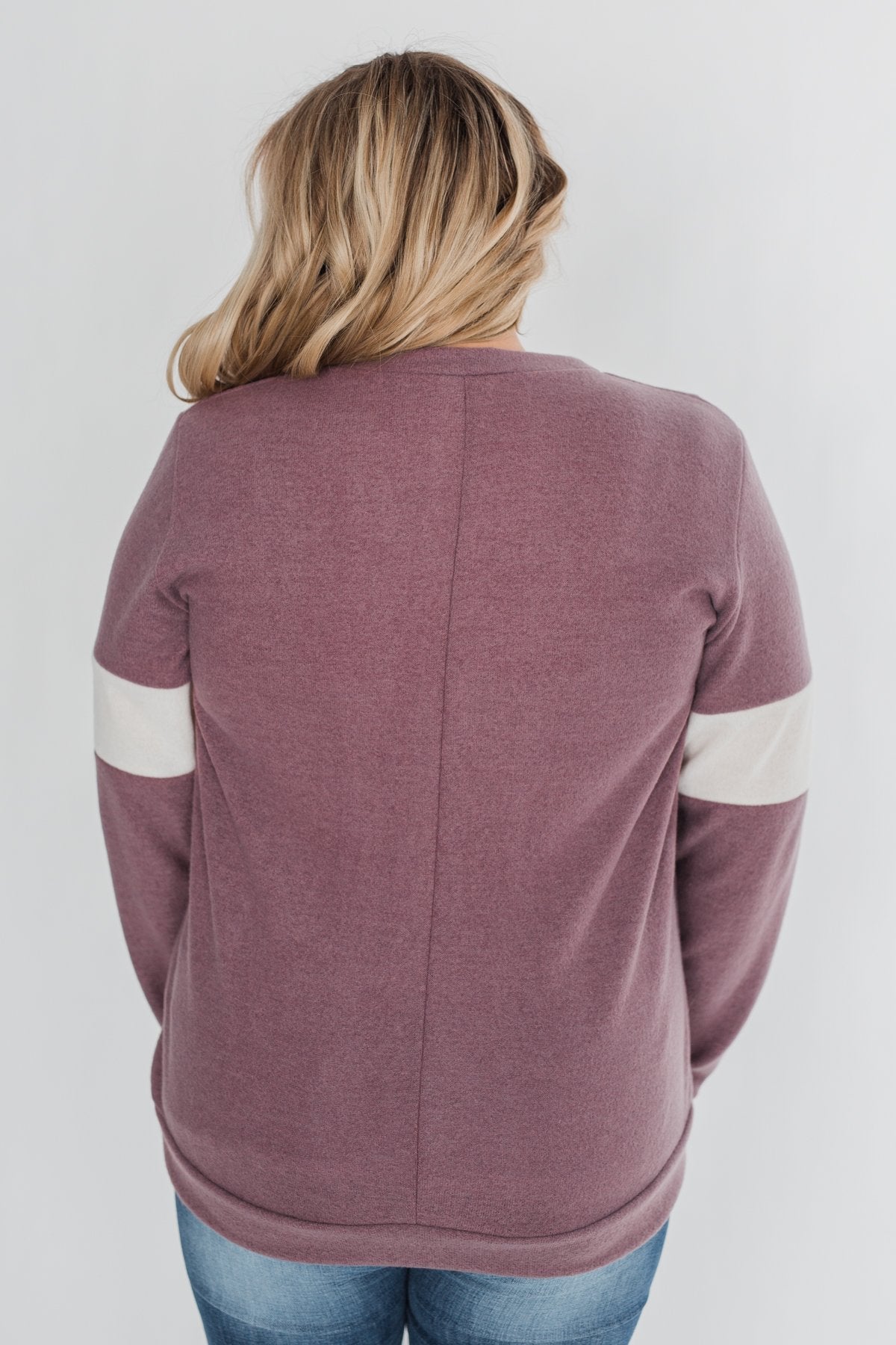 All of Me Long Sleeve Pullover Top - Antique Mauve