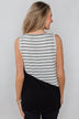 Time of Our Lives Striped Tank - Black & White