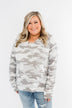 Turning Heads Lightweight Hoodie- Grey Camo