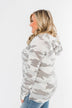 Turning Heads Lightweight Hoodie- Grey Camo