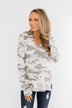 Turning Heads Lightweight Hoodie- Grey Camo