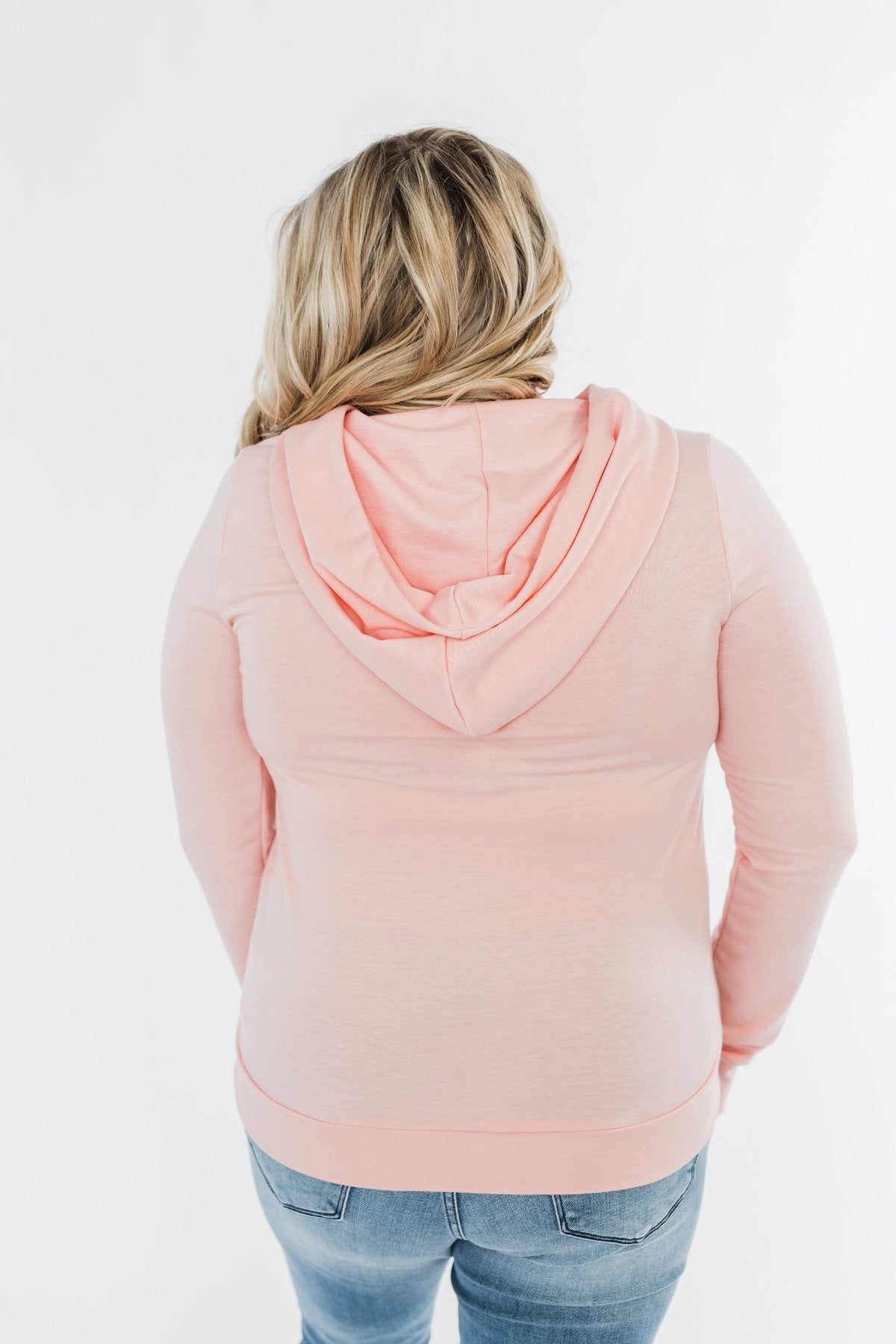 Light sales peach hoodie