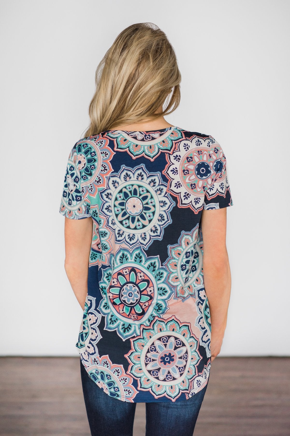 You're Unforgettable Criss Cross Top - Navy