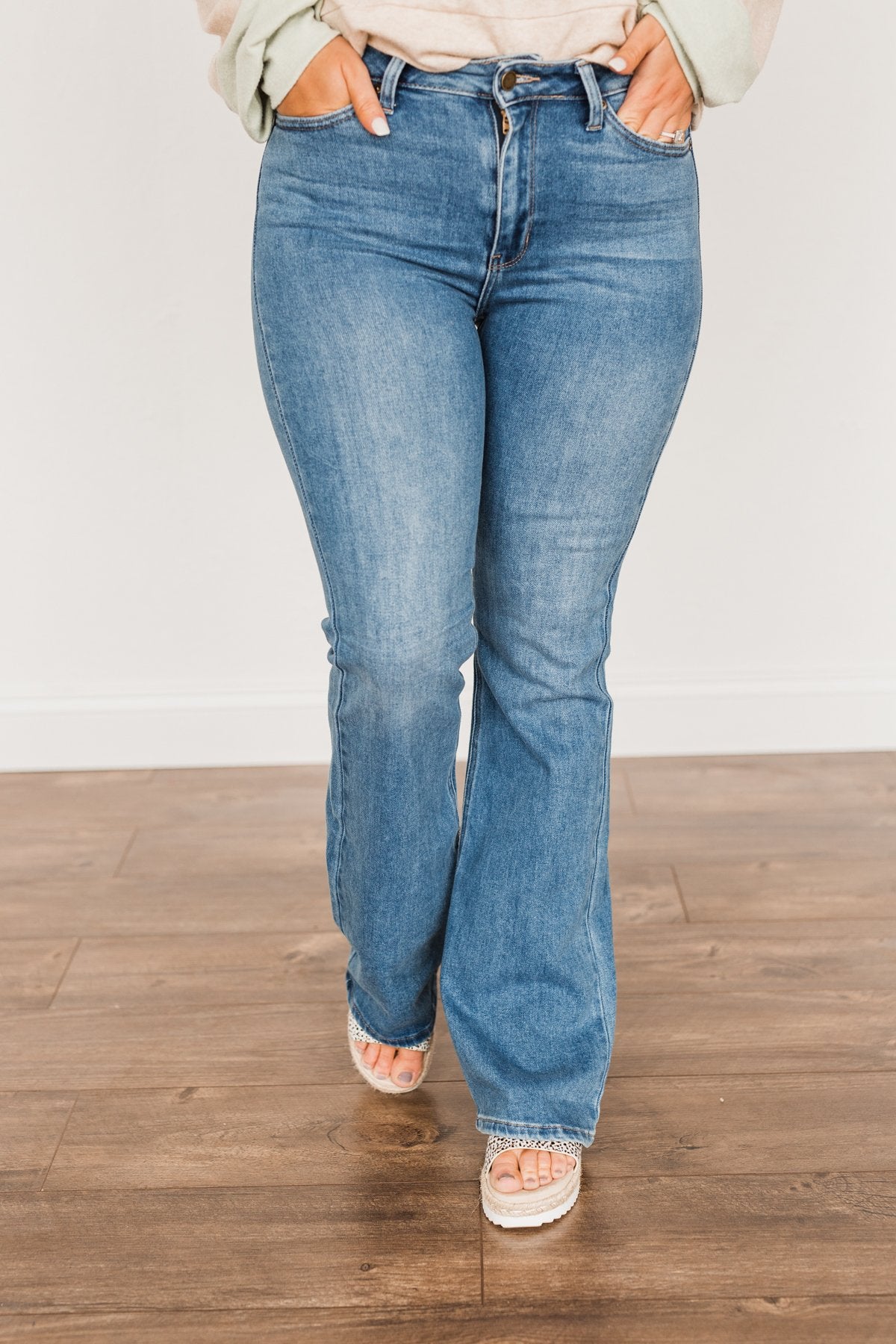 Just USA Skinny Flare Jeans- Phoebe Wash