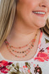 Branching Out Beaded Necklace- Pink