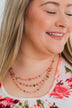 Branching Out Beaded Necklace- Pink