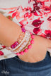 Bold Pink 5 Layer Bracelet Set