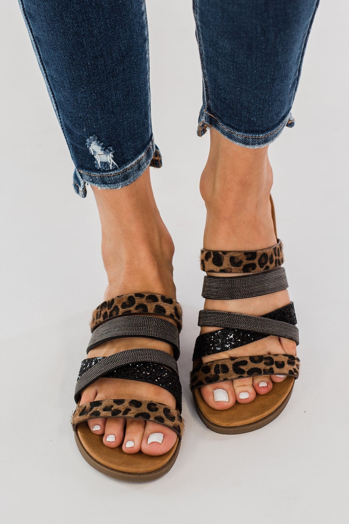 Very G Ginger 2 Sandals- Tan Leopard