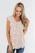 Longer Days Floral Babydoll Top- Ivory