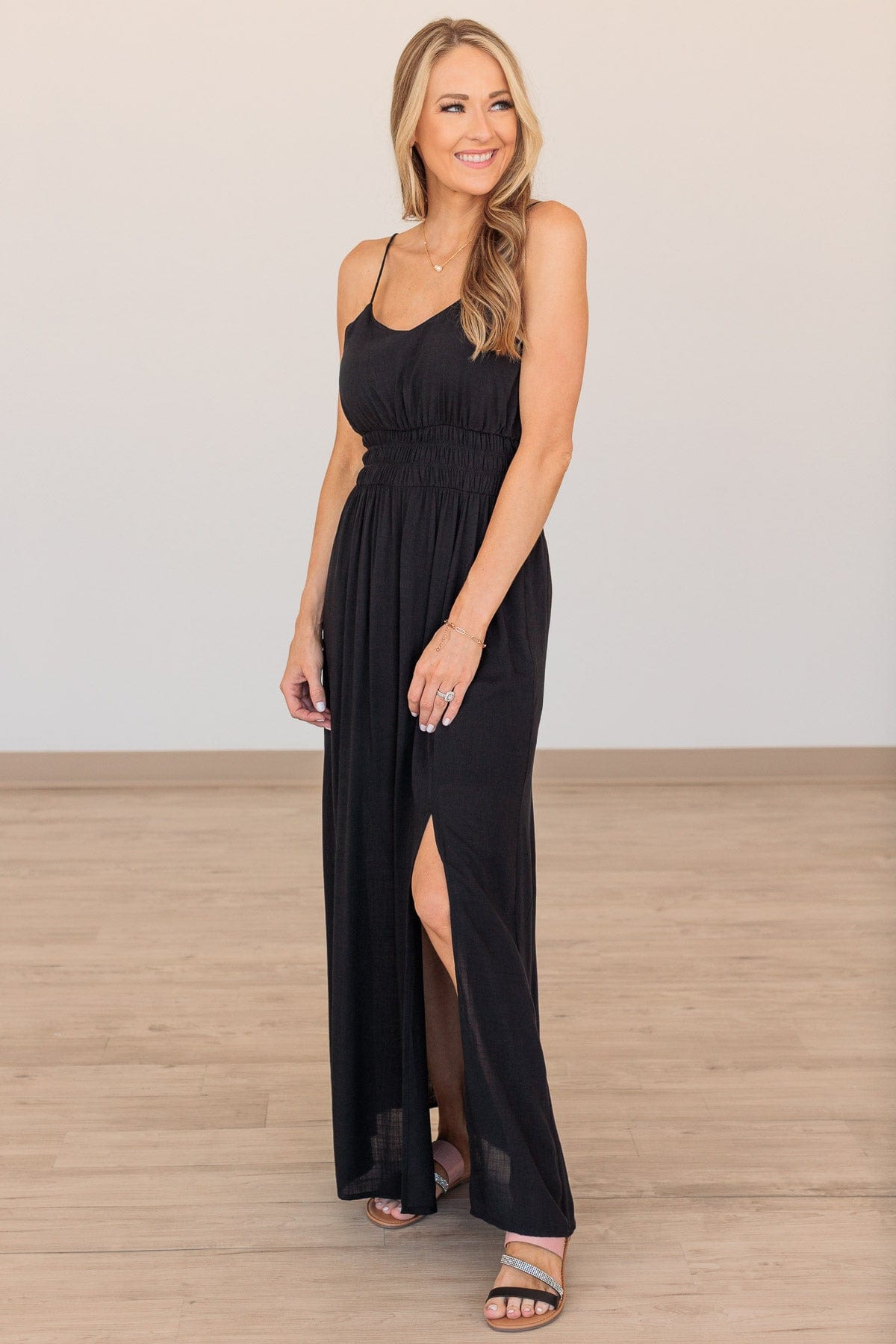 Looking For Someone Maxi Dress- Black