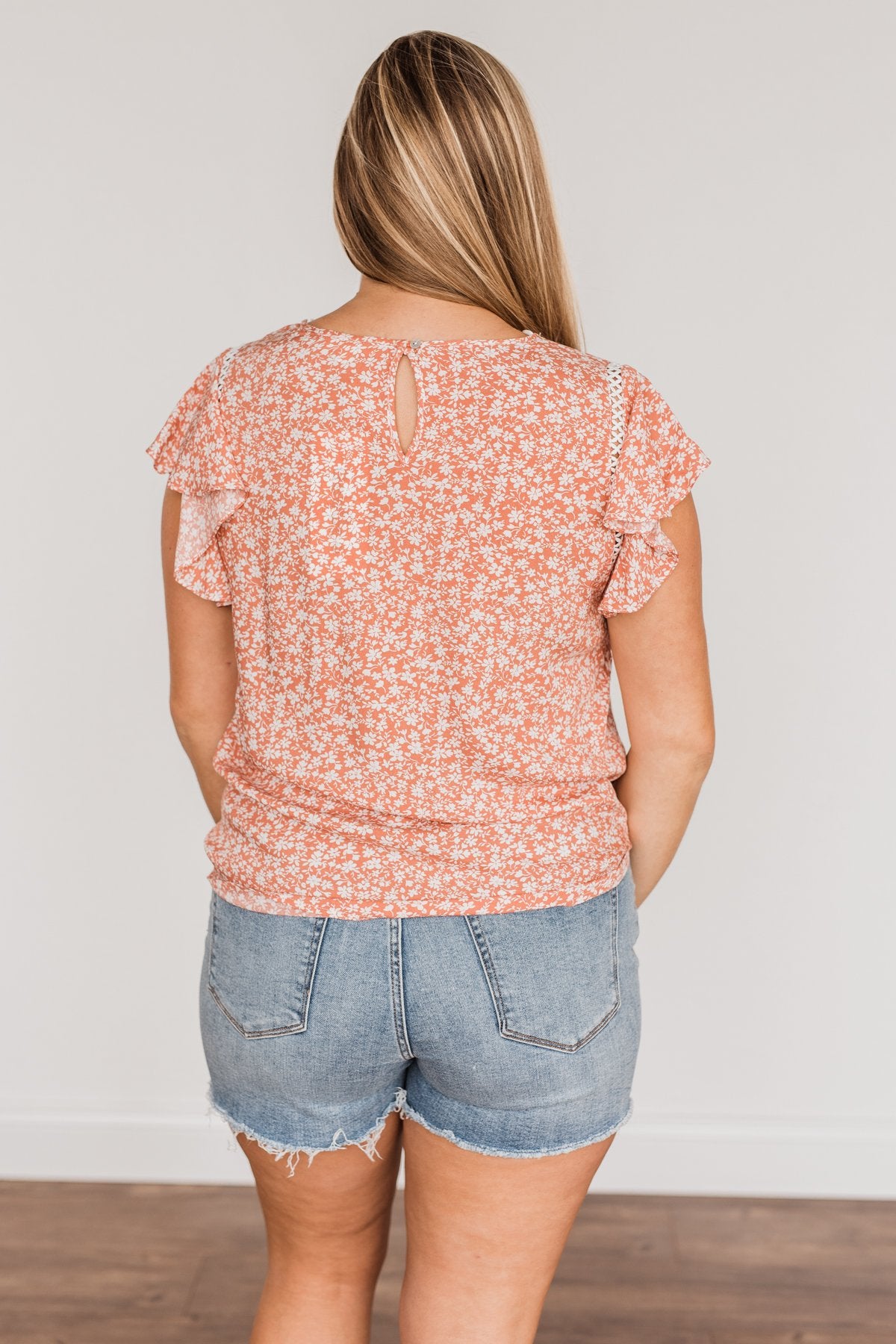 Jump For Joy Floral Blouse- Dusty Coral