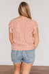Jump For Joy Floral Blouse- Dusty Coral