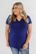 This is Me Notch Pocket Top- Royal Blue