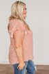 Jump For Joy Floral Blouse- Dusty Coral