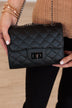 Owning The Night Quilted Purse- Black
