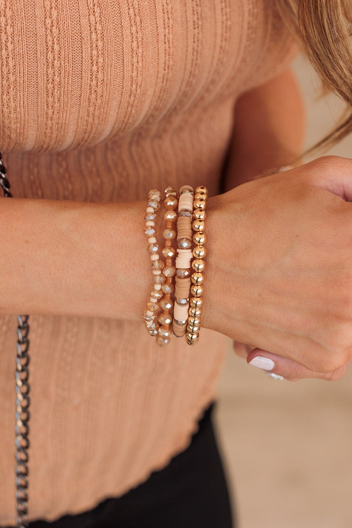 Day Dream Of Me Bracelet Set- Natural