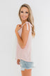 Once Again Color Block Tank Top- Pink, Off White, & Yellow