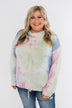 Tie Dye Cowl Neck Top- Pink, Blue, Mint
