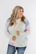 Tie Dye Cowl Neck Top- Pink, Blue, Mint