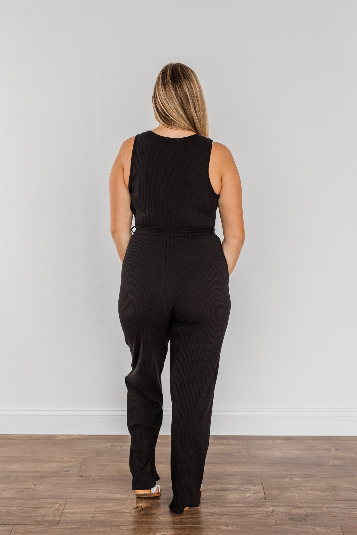 Black on sale knit overalls