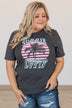 "Summer Lovin" Graphic Tee- Dark Charcoal