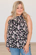 Go Back In Time Sleeveless Blouse- Black