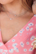 Can't Resist Me 2 Tier Necklace- Silver