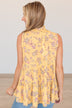 Better Every Time High-Neck Blouse- Yellow