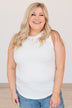 Thread & Supply Kiss Me Hard Ribbed Top- Off White