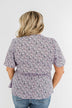 Grace Finds Me Floral Wrap Blouse- Lavender