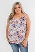 Enchanting Getaway Floral Tank Top- Purple, Pink, & Yellow