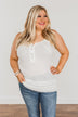 Set Yourself Free Knit Tank Top- Ivory