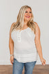 Set Yourself Free Knit Tank Top- Ivory