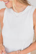 Thread & Supply Kiss Me Hard Ribbed Top- Off White