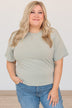 Thread & Supply One For All Speckled Top- Dusty Sage