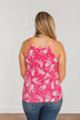 Ticket To Paradise Floral Print Tank Top- Fuchsia
