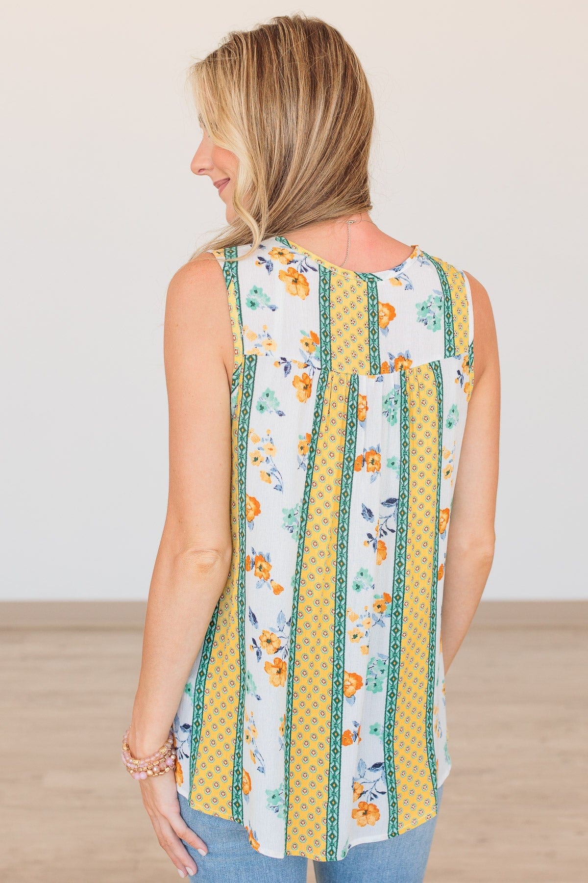 Wanting The World V-Neck Top- Ivory
