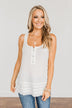 Set Yourself Free Knit Tank Top- Ivory