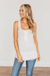 Set Yourself Free Knit Tank Top- Ivory