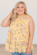 Better Every Time High-Neck Blouse- Yellow
