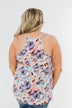Enchanting Getaway Floral Tank Top- Purple, Pink, & Yellow